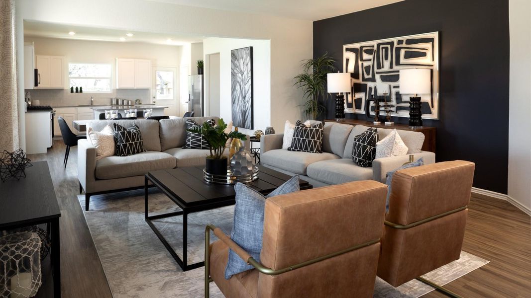 Furnished interior view inside a new home in Meadowlark Preserve, Pflugerville (Image 10).