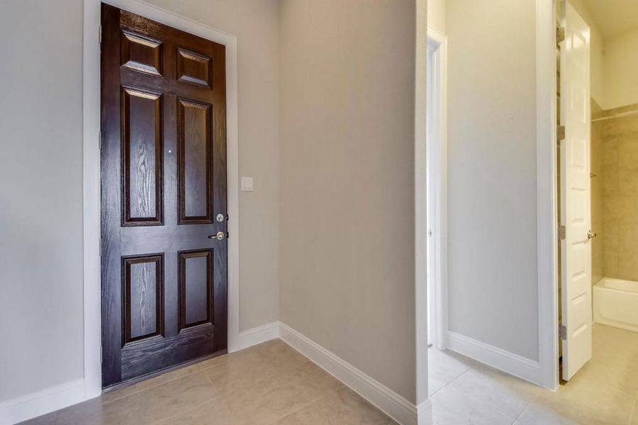 Representative unfurnished interior of a home built from the Oaks 1933 by Brohn Homes in Oaks at San Gabriel, Georgetown (Image 9).