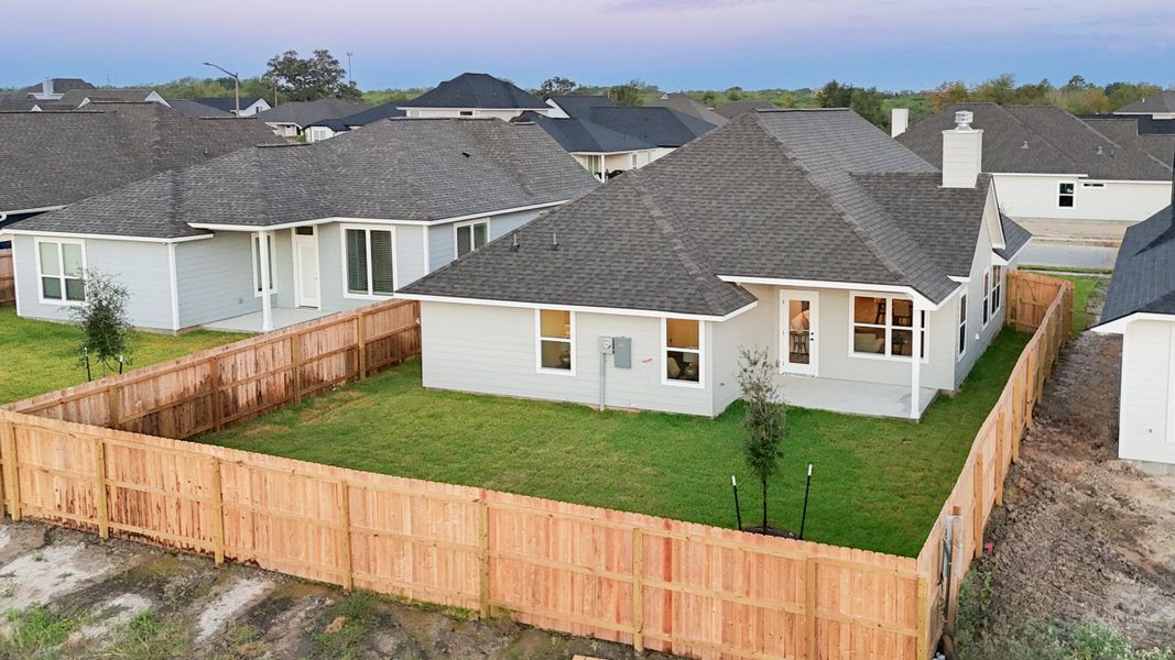 Representative exterior details of a home built from the The Rose by Avonley Homes in Pinemont, Bryan (Image 3).