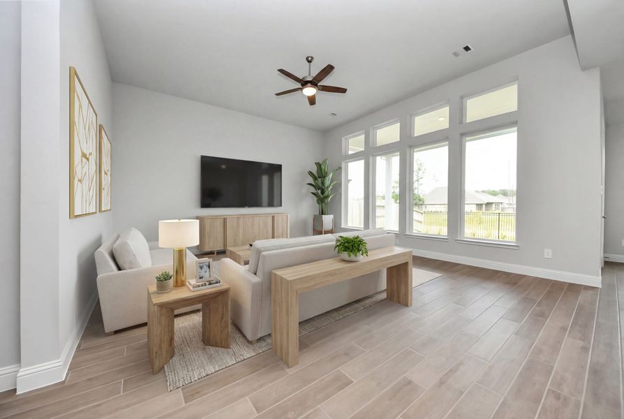 Representative furnished interior of a home built from the Bandera by Beazer Homes in Legacy, League City (Image 6). Representative furnished interior of a home built from the Bandera by Beazer Homes in Legacy, League City (Image 6).
