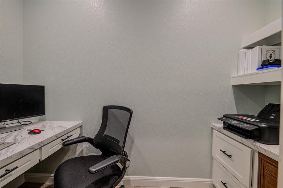 Small Office with built in Desk