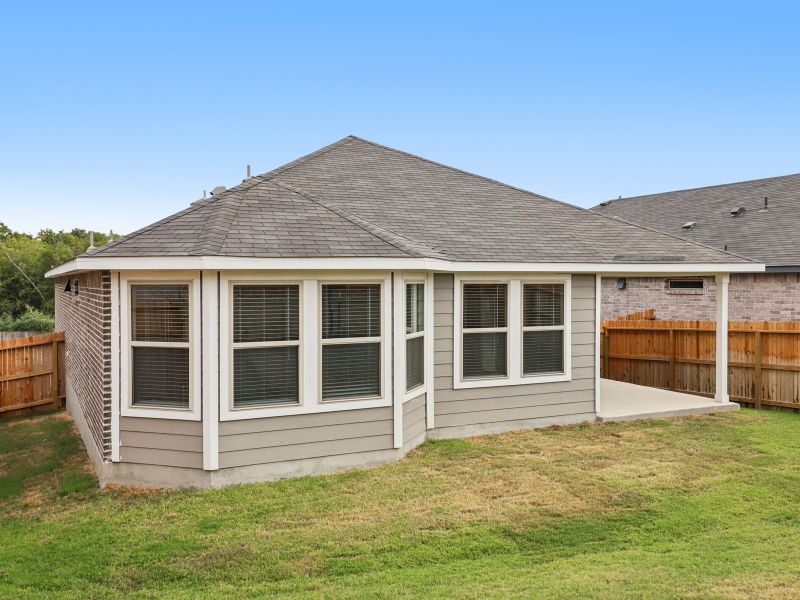 Back elevation C of a Briscoe in a Meritage Homes community. Back elevation C of a Briscoe in a Meritage Homes community.