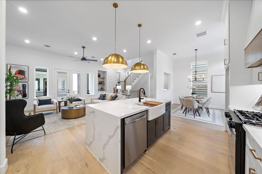 Furnished interior view inside a new home in , Houston (Image 11). Furnished interior view inside a new home in , Houston (Image 11).