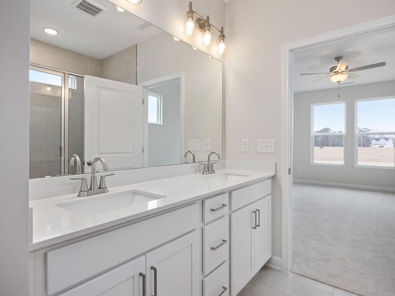Furnished interior view inside a new home in Retreat at North Main, Lillington (Image 9).