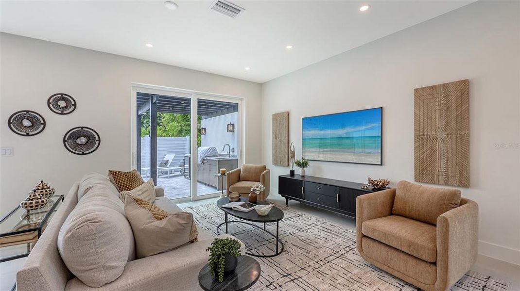 Furnished interior view inside a new home in , Sarasota (Image 4). Furnished interior view inside a new home in , Sarasota (Image 4).