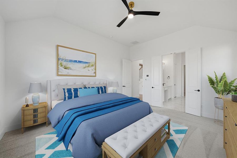 Furnished interior view inside a new home in Brookhollow West, Prosper (Image 6).