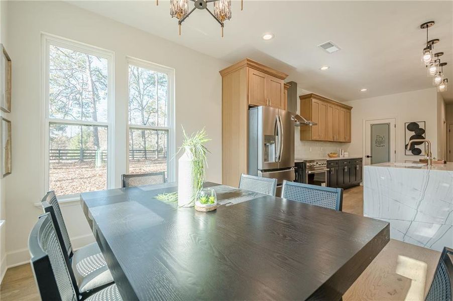 Furnished interior view inside a new home in , Powder Springs (Image 10). Furnished interior view inside a new home in , Powder Springs (Image 10).