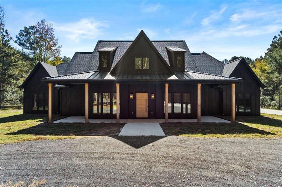 Front exterior of a new home in , Monroe, GA, highlighting curb appeal (Image 27).