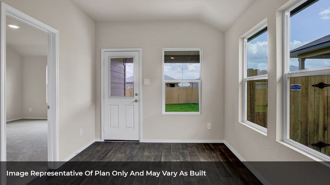 Representative unfurnished interior of a home built from the The Baxtor by D.R. Horton in Brookstone Creek, San Antonio (Image 20). Representative unfurnished interior of a home built from the The Baxtor by D.R. Horton in Brookstone Creek, San Antonio (Image 20).