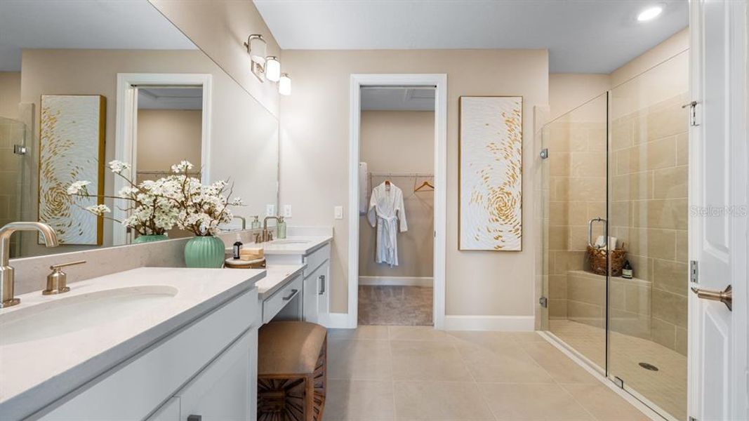 Furnished interior view inside a new home in Esplanade at Wiregrass Ranch, Wesley Chapel (Image 37).