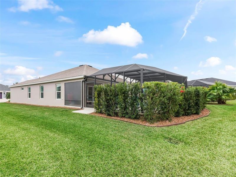 Pool area Professionally Landscaped for privacy