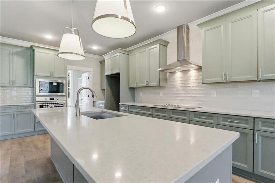 Furnished interior view inside a new home in , Statham (Image 13).