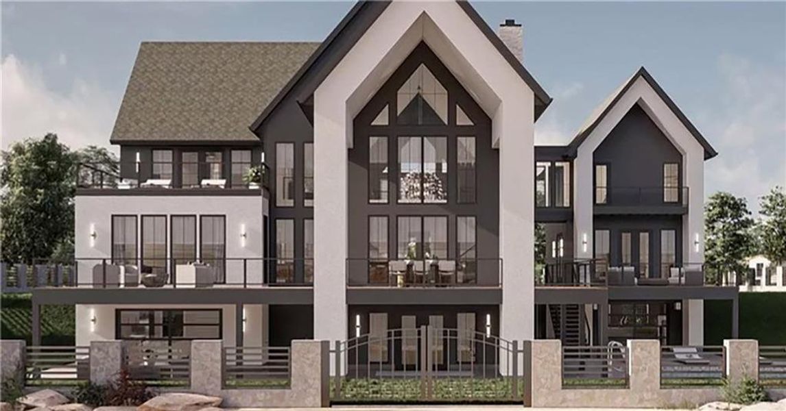 Front exterior of a new home in , Atlanta, GA, highlighting curb appeal (Image 10).