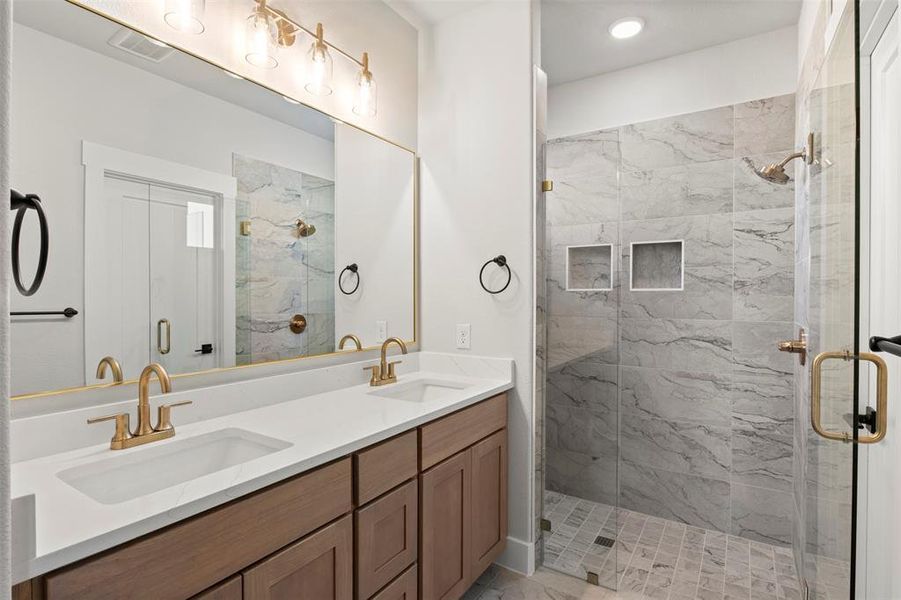 Furnished interior view inside a new home in , Italy (Image 7).