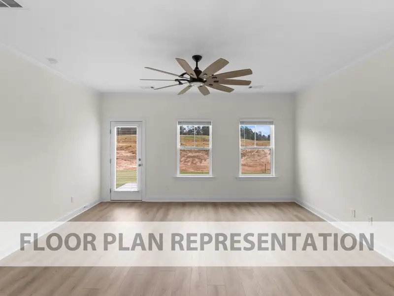 Living Room | 1570 Plan by Ivey Homes Living Room | 1570 Plan by Ivey Homes