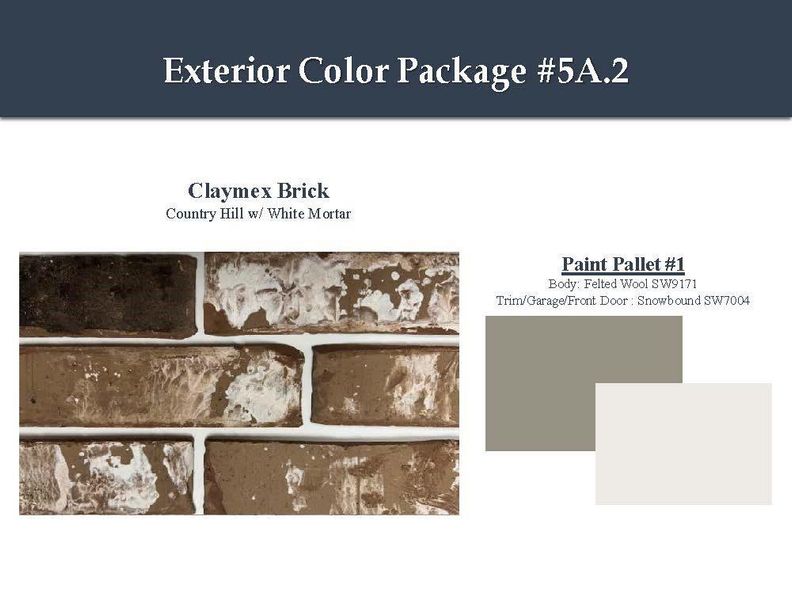 Sample of building materials used in homes in Windrose Green, Angleton (Image 5).