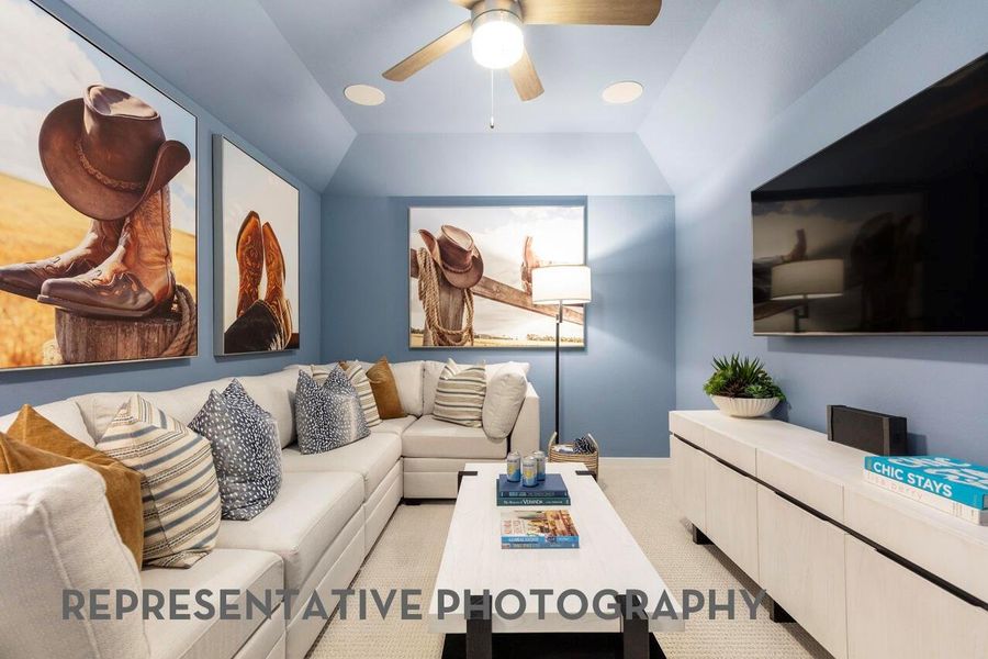 Furnished interior view inside a new home in Pomona, Manvel (Image 35).