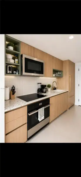 Furnished interior view inside a new home in , Miami (Image 1). Furnished interior view inside a new home in , Miami (Image 1).