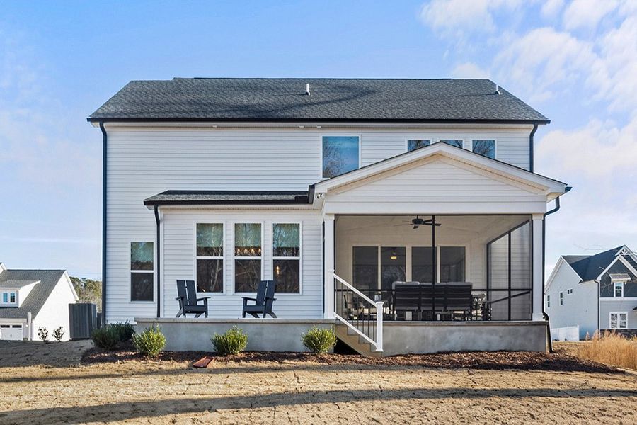 Representative exterior details of a home built from the The Hampton by RobuckHomes in Kennebec Crossing, Angier (Image 61). Representative exterior details of a home built from the The Hampton by RobuckHomes in Kennebec Crossing, Angier (Image 61).