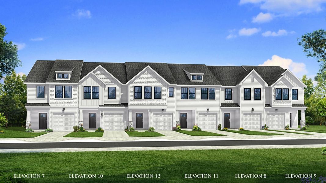 Front exterior of a new home in Gresham Station, Simpsonville, SC, highlighting curb appeal (Image 2). Front exterior of a new home in Gresham Station, Simpsonville, SC, highlighting curb appeal (Image 2).