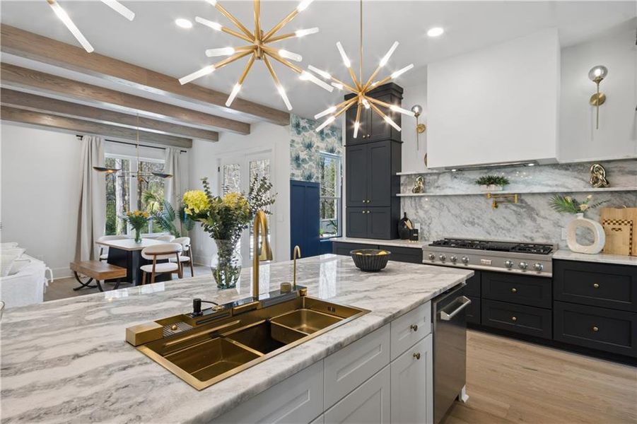 Furnished interior view inside a new home in , Atlanta (Image 18).