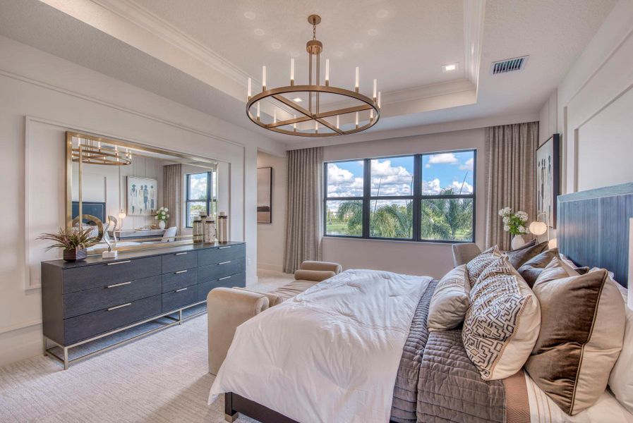 Furnished interior view inside a new home in Apex at Avenir, Palm Beach Gardens (Image 20).