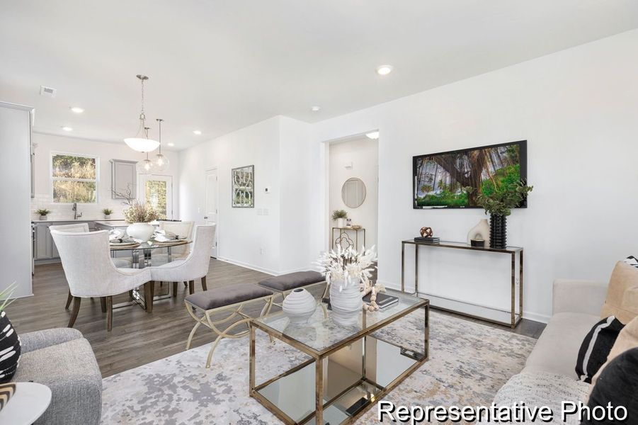 Furnished interior view inside a new home in Reeves Crossing, St. George (Image 9). Furnished interior view inside a new home in Reeves Crossing, St. George (Image 9).