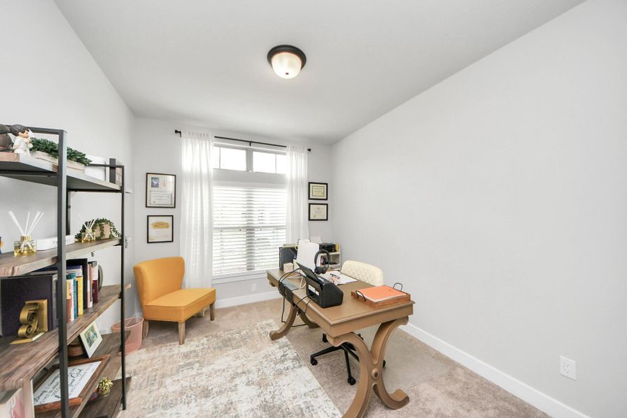 2nd Bedroom, downstairs currently set up as an office.