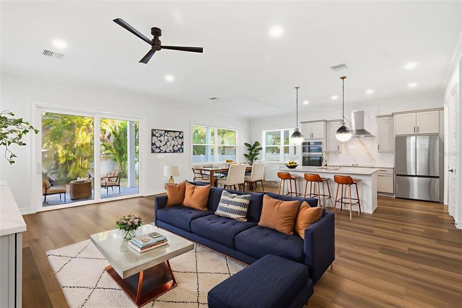 Furnished interior view inside a new home in , St. Petersburg (Image 8).