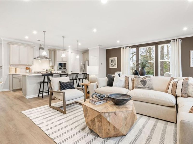 Furnished interior view inside a new home in Lake Shore, Winder (Image 13).