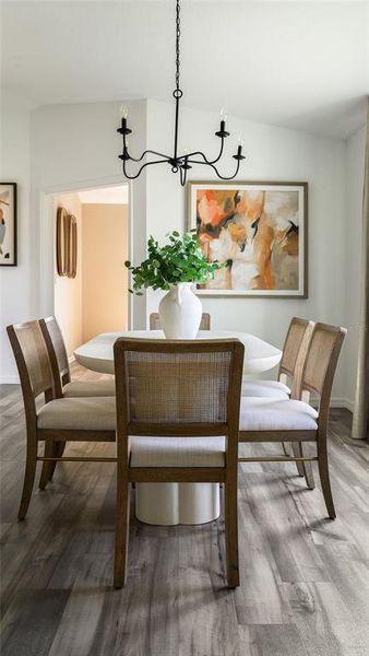 Furnished interior view inside a new home in Crosswinds, Haines City (Image 9).