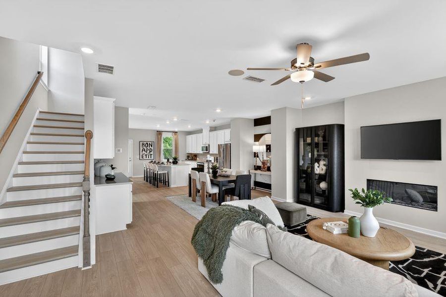 Furnished interior view inside a new home in Alder Creek, Cumming (Image 12).