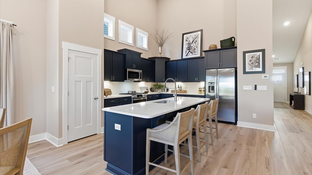 Representative furnished interior of a home built from the Cooper 3 by DRB Homes in Pelham Crossing Single Family Homes, Greenville (Image 10).