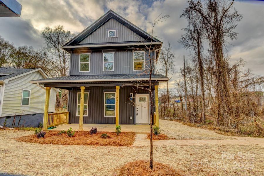 Front exterior of a new home in , Shelby, NC, highlighting curb appeal (Image 1). Front exterior of a new home in , Shelby, NC, highlighting curb appeal (Image 1).