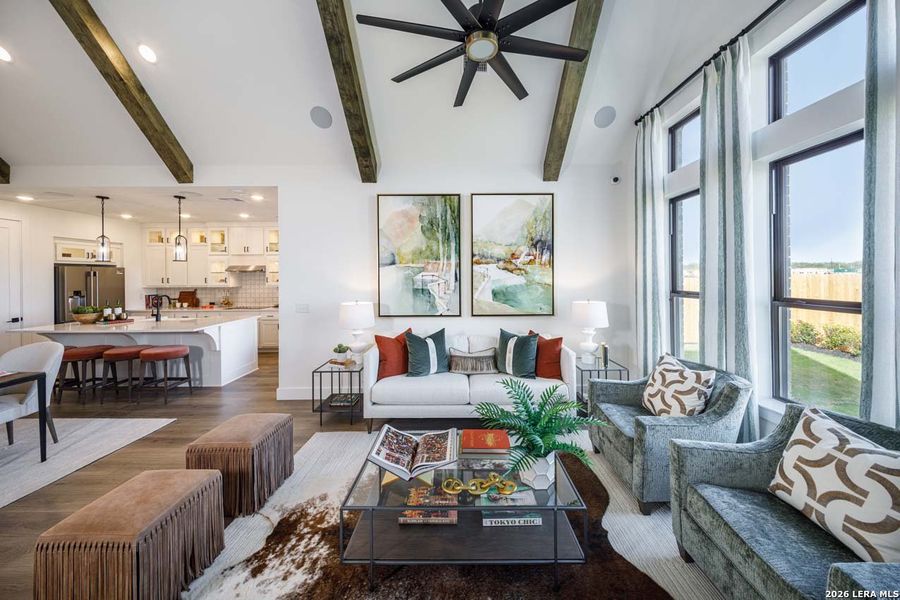 Furnished interior view inside a new home in Alsatian Oaks, Castroville (Image 25).