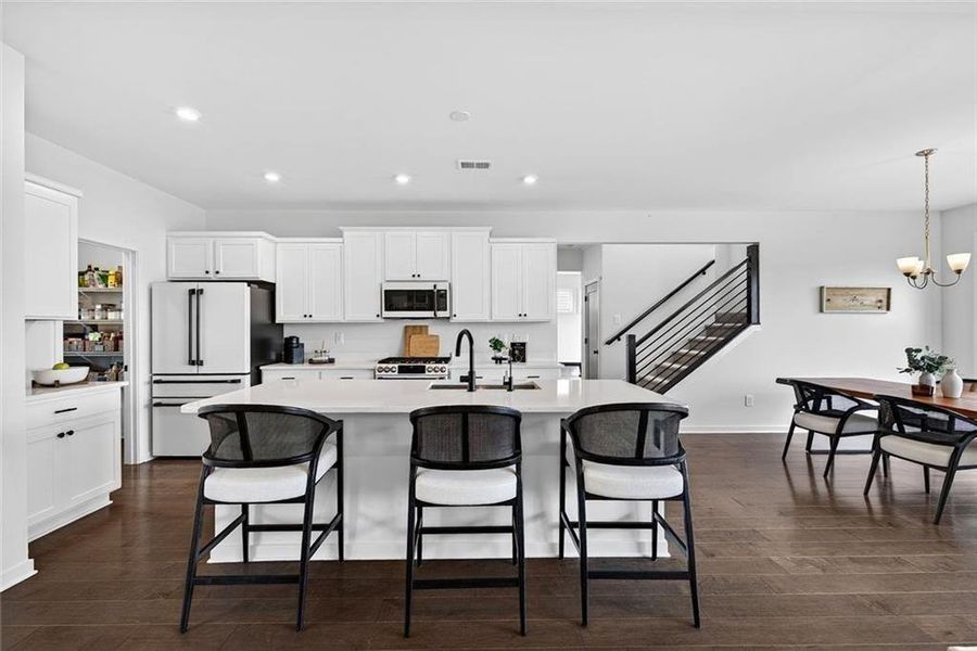 Furnished interior view inside a new home in Sweetbay Farm, Lawrenceville (Image 9).
