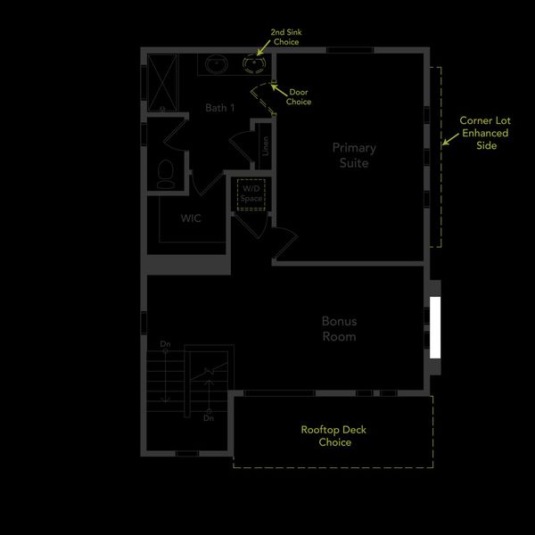 2D floor plan layout of this home in Reunion, Commerce City, CO (Image 3).