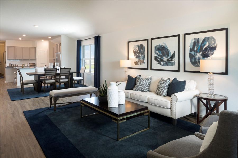 Furnished interior view inside a new home in Plum Creek North, Kyle (Image 14).