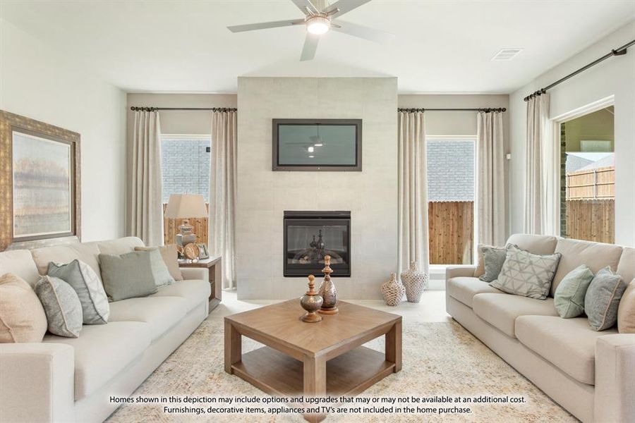 Furnished interior view inside a new home in Timberbrook, Justin (Image 18).