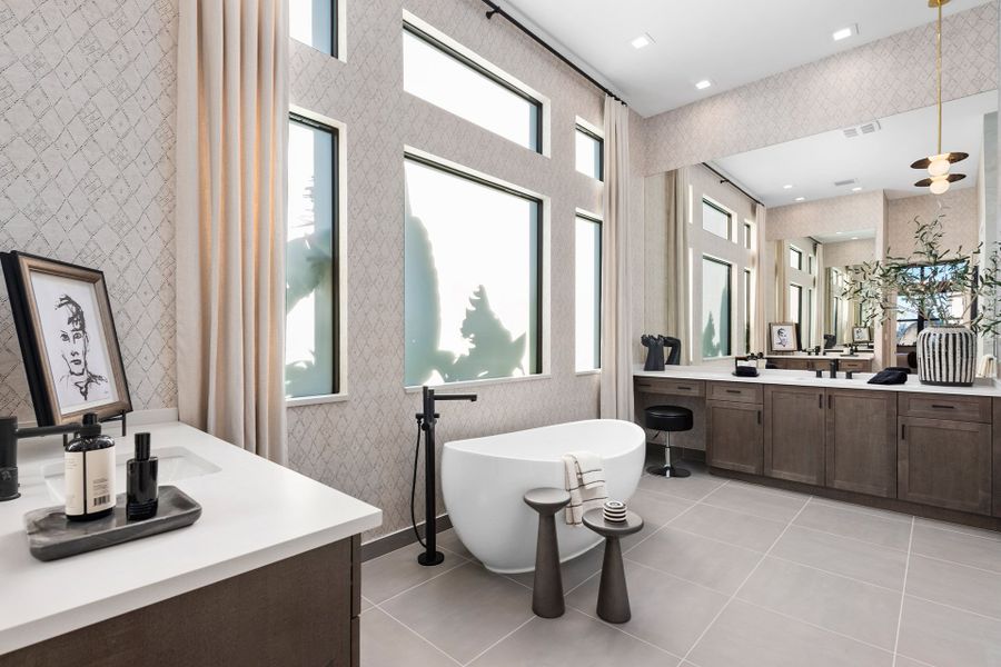 Representative furnished interior of a home built from the Capri by GL Homes in Lotus Edge, Boca Raton (Image 11).