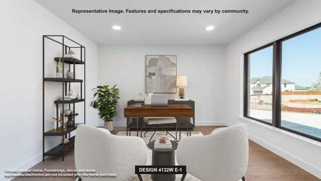 Furnished interior view inside a new home in Lakes of Cane Island, Katy (Image 5).