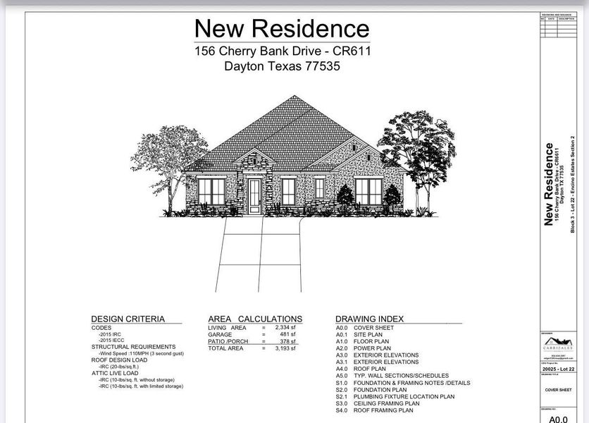 Exterior rendering of this home design in , Dayton, TX (Image 2).