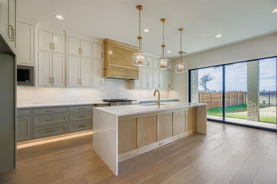 Furnished interior view inside a new home in , The Colony (Image 5).