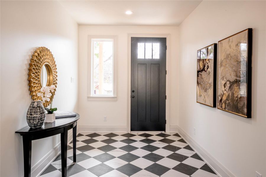 An attention-getting entry way.