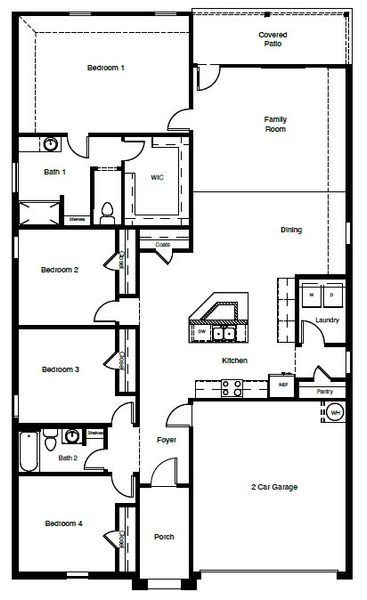 2D floor plan layout of this home in Highlands at Chapel Creek, Fort Worth, TX (Image 4). 2D floor plan layout of this home in Highlands at Chapel Creek, Fort Worth, TX (Image 4).
