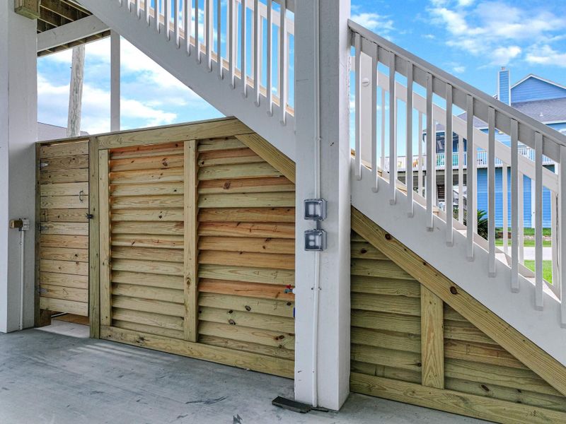 Exterior details and patio area of a home in , Bolivar Peninsula (Image 38). Exterior details and patio area of a home in , Bolivar Peninsula (Image 38).
