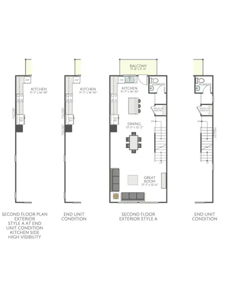 2D floor plan layout of this home in Context at Oakhurst, Charlotte, NC (Image 3).