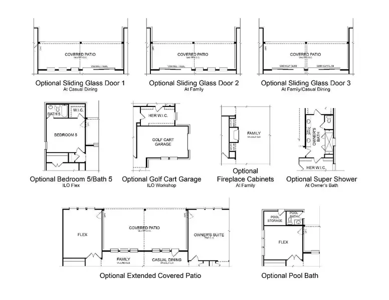 2D floor plan layout of this home in Chapel Bend, Montgomery, TX (Image 3).