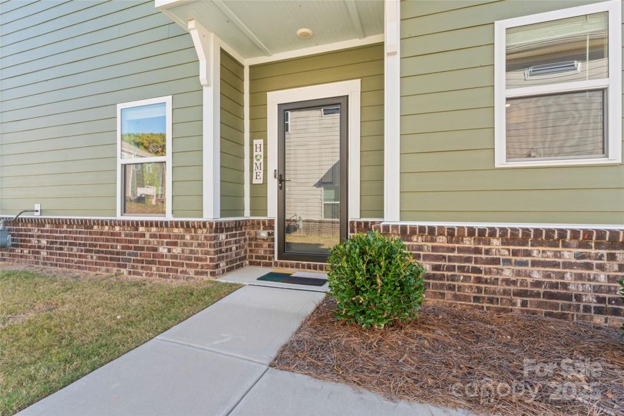 Exterior details and patio area of a home in Harper's Run, Matthews (Image 24).