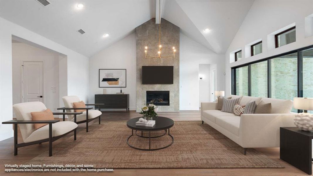 Furnished interior view inside a new home in Adkins Park 70', Hurst (Image 7).